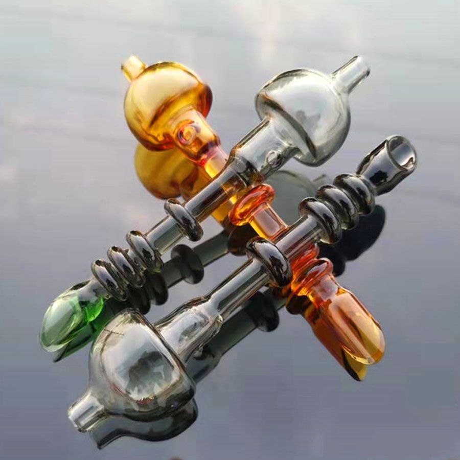 2021 Multi Color Glass Nozzle Bongs Accessories Unique Oil Burner Glass