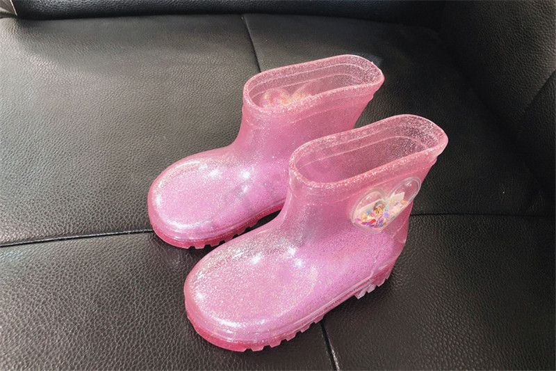 light pink rain boots