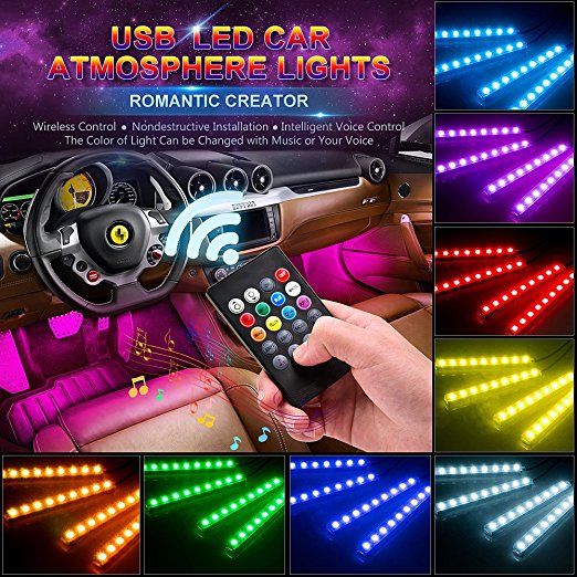 2019 Car Rgb Led Strip Light Music Control Led Strip Lights Car Styling Atmosphere Lamps Car Interior Lighting From Zhongfucar 13 73 Dhgate Com