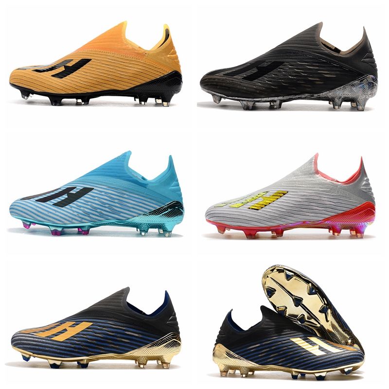 2021 2019 New X 19+ Hardwired Blue Inner Game Laceless FG Mens Soccer Cleats X19 302 Redirect 