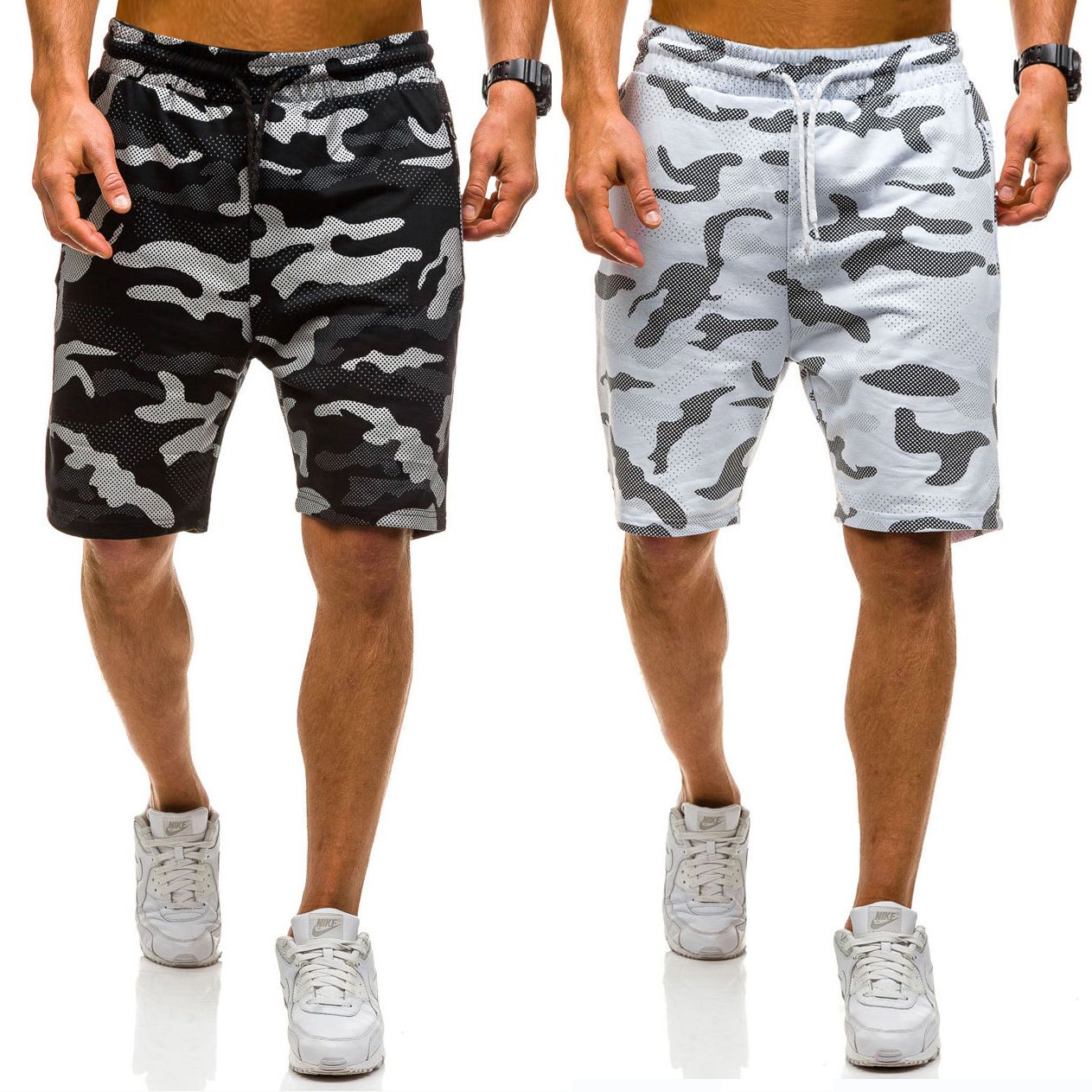 camo sports shorts