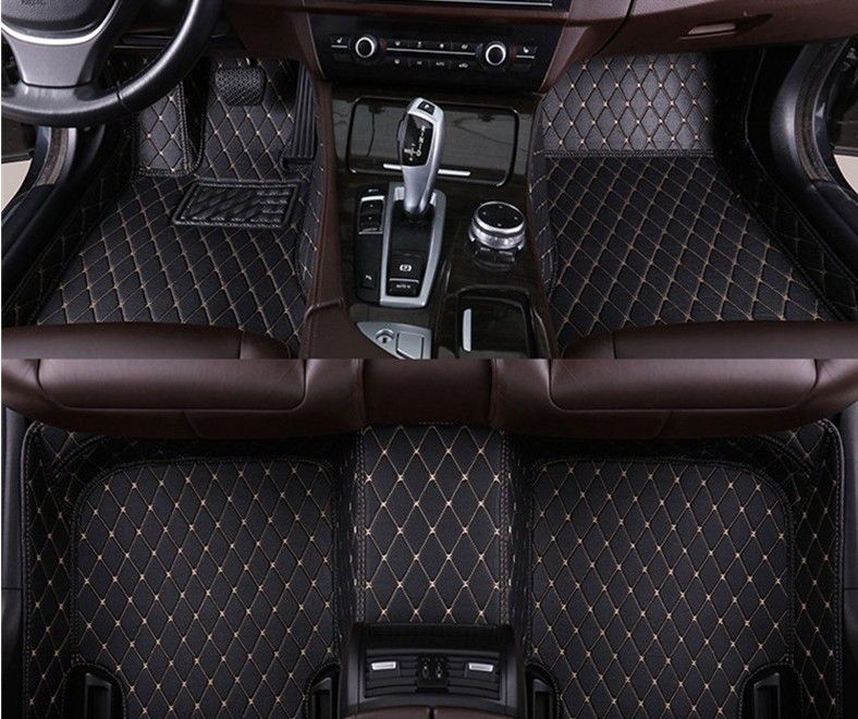 gray car floor mats