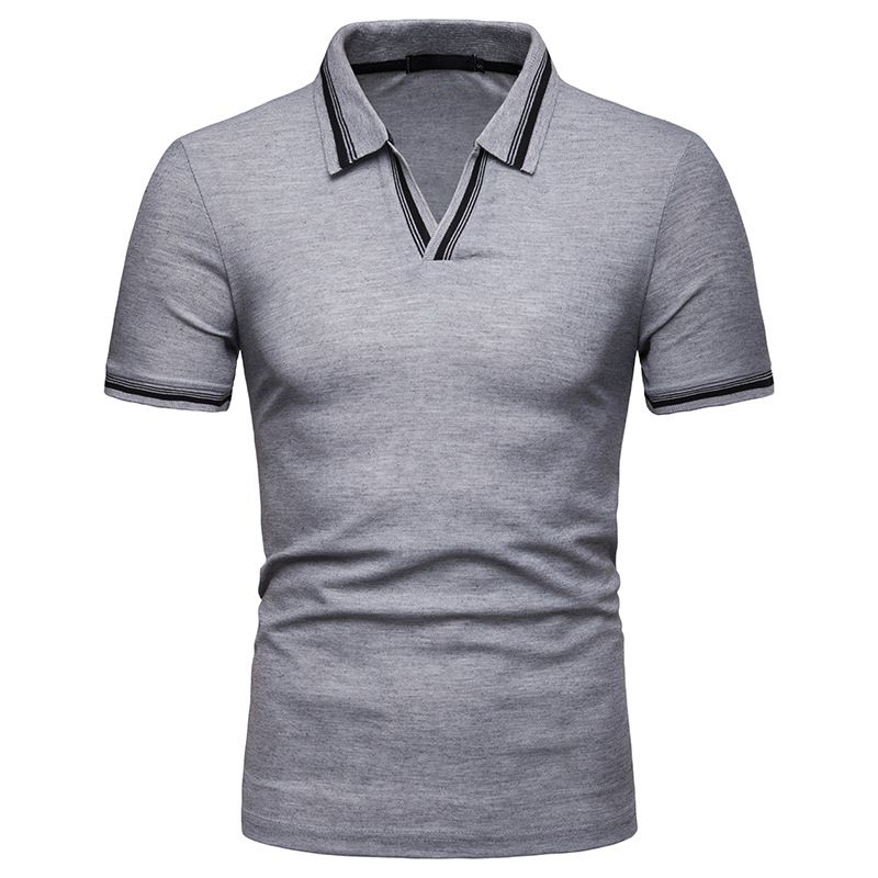 v neck polo shirts mens