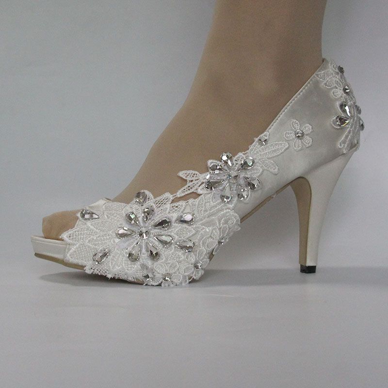 wide width bridal shoes ivory