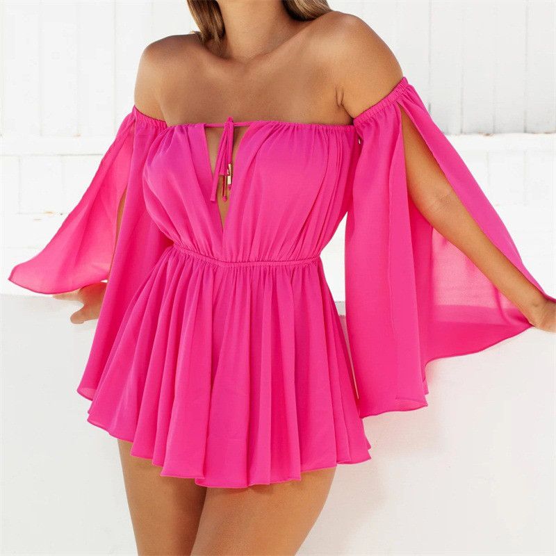 ladies off shoulder dresses