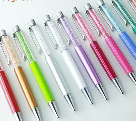 Wholesale 1pc Crystal Diamond Pen Ballpoint Pens Office School Stationery Suppl