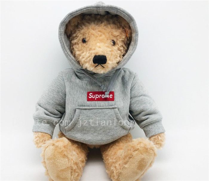 High Quanlity Brown Teddy Puppetry Toy Bear Alphabet Hoodie Bear