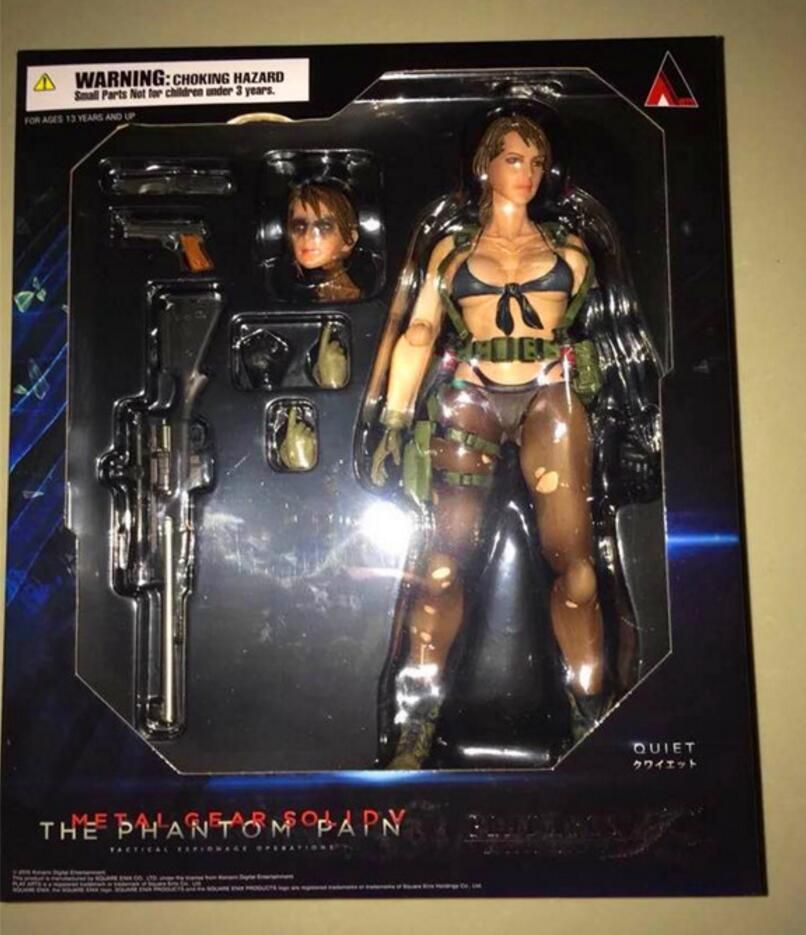 The Phantom Pain Quiet Toy Gift Play Arts Kai Metal Gear Solid V Action Figure
