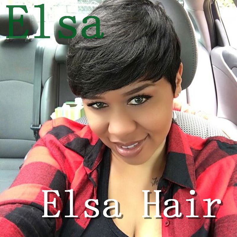 short black wigs human hair