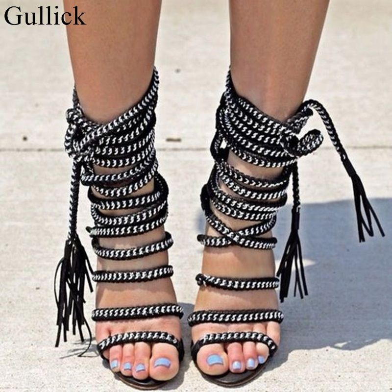 rope gladiator sandals