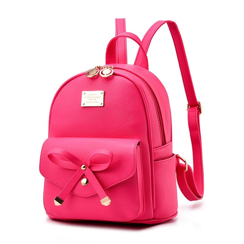 Mini Mochila de moda para mujer bolso de hombro de cuero de PU bolso Mini Mochila de moda para mujer bolso de hombro de cuero de PU bolso
