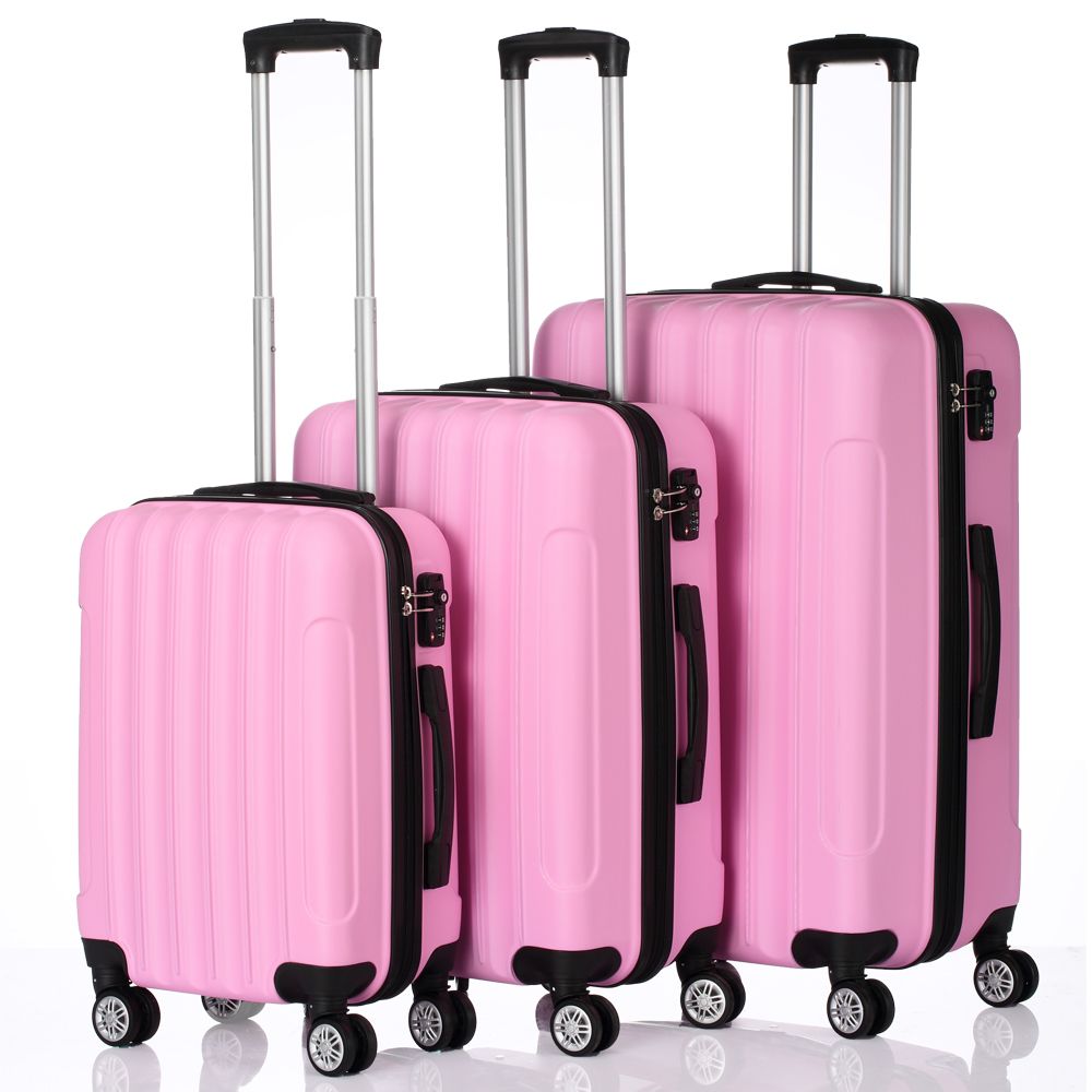 3-en-1 grande Viajar almacenamiento Rosa Capacidad