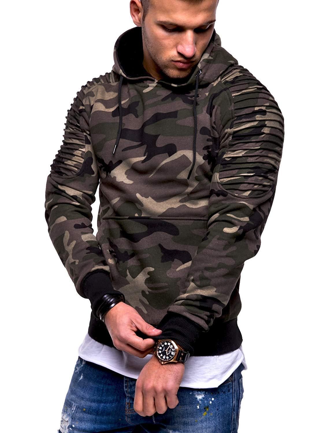 Compra Camuflaje Con Capucha Hombres Nueva Moda Sudadera Masculina Camo  Hoody Hip Hop Otoño Invierno Militar Sudadera Militar Tamaño 3xl Barato |  Entrega Rápida Y Calidad | Es.Dhgate
