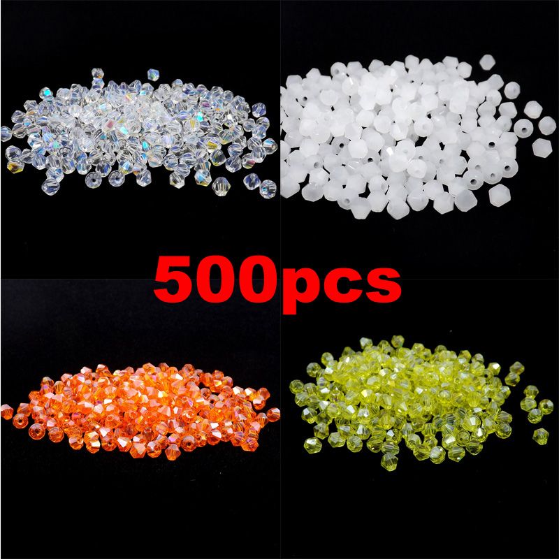 Free shipping 100-500pcs Crystal 4mm 5301# Bicone Beads YOU Pick color Free shipping 100-500pcs Crystal 4mm 5301# Bicone Beads YOU Pick color