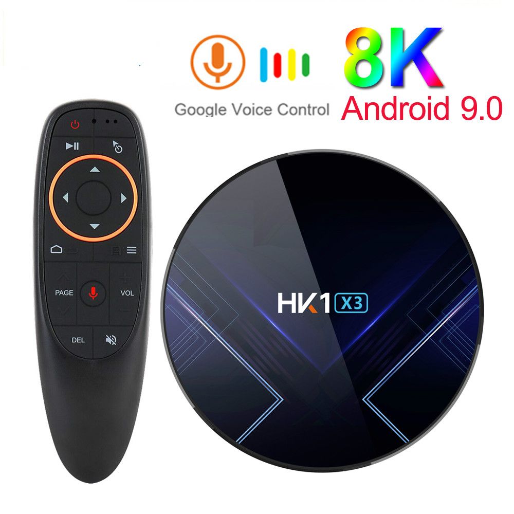 HK1 X3 Android 9.0 TV BOX 4GB RAM 64GB 128GB Amlogic S905X3 5G Wifi BT