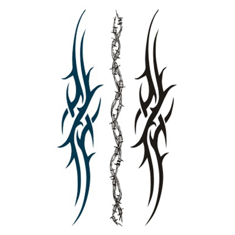 Acheter 2017 Nouveau Hot Design Tatouage Temporaire Tatoo Pour Adultes étanche Autocollant Abstrait Girouette Sauvage Corps Art Cross Faux Tatouage