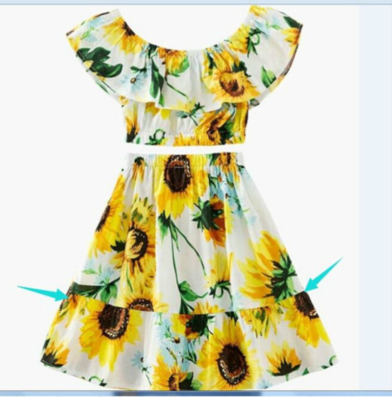 sunflower 2 piece outfit