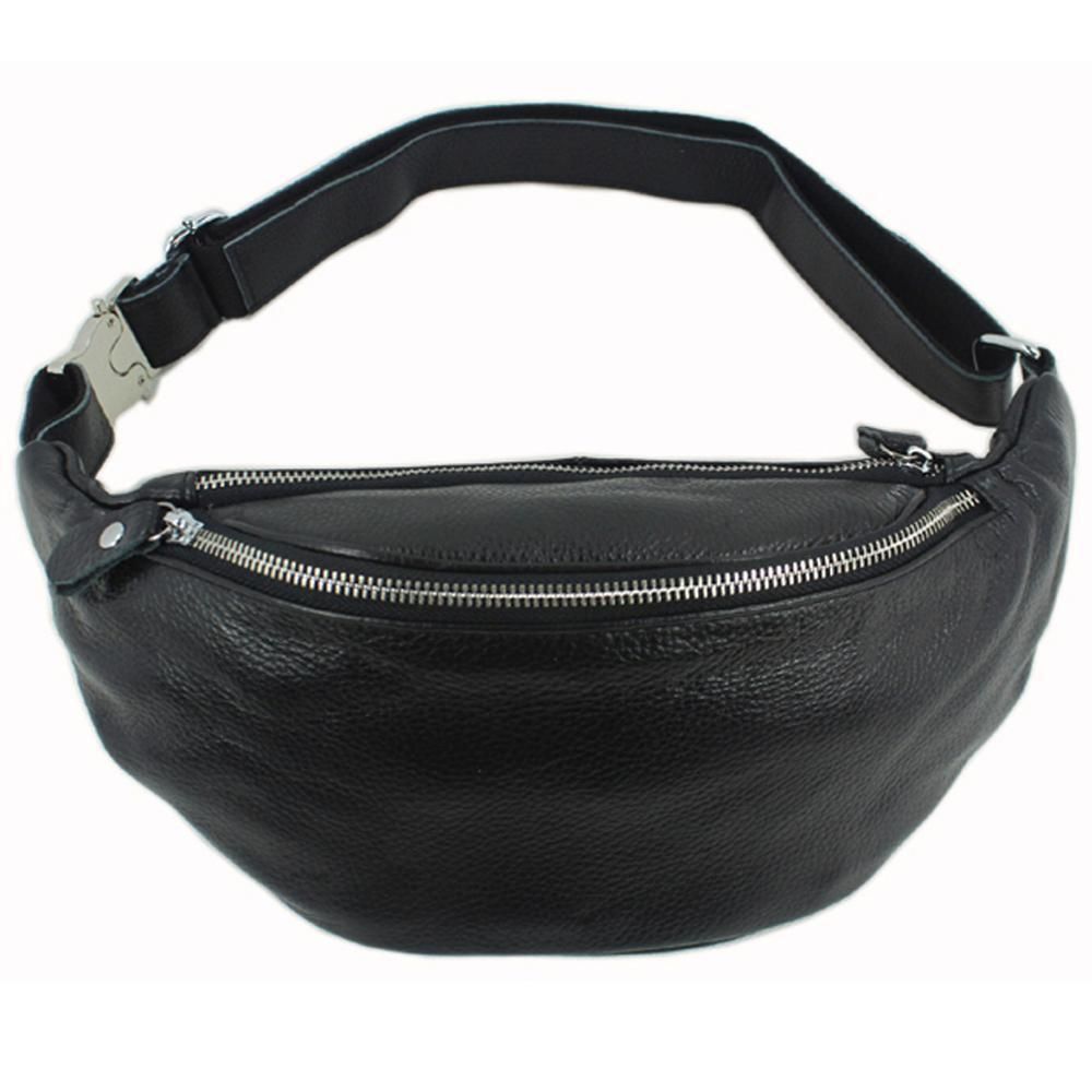 Fashion personality Leather Waist Packs Fanny Pack Belt Bag Phone Pouch Bags Travel Waist Pack Male Small Waist Bag Leather Pouch 