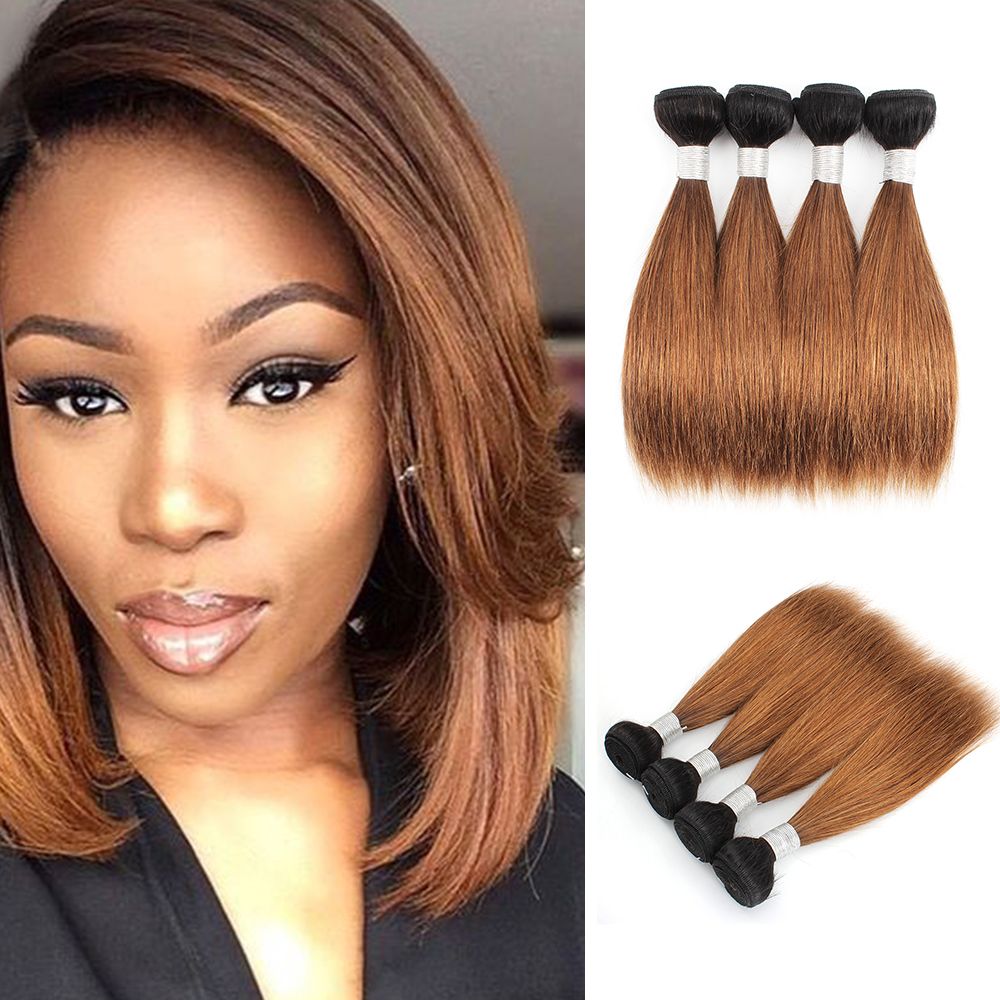 Ombre Blonde Human Hair Bundles Brazilian Straight Hair Short Bob 50g/bundle 10 12 14 Inch Ombre Blonde Human Hair Bundles Brazilian Straight Hair Short Bob 50g/bundle 10 12 14 Inch