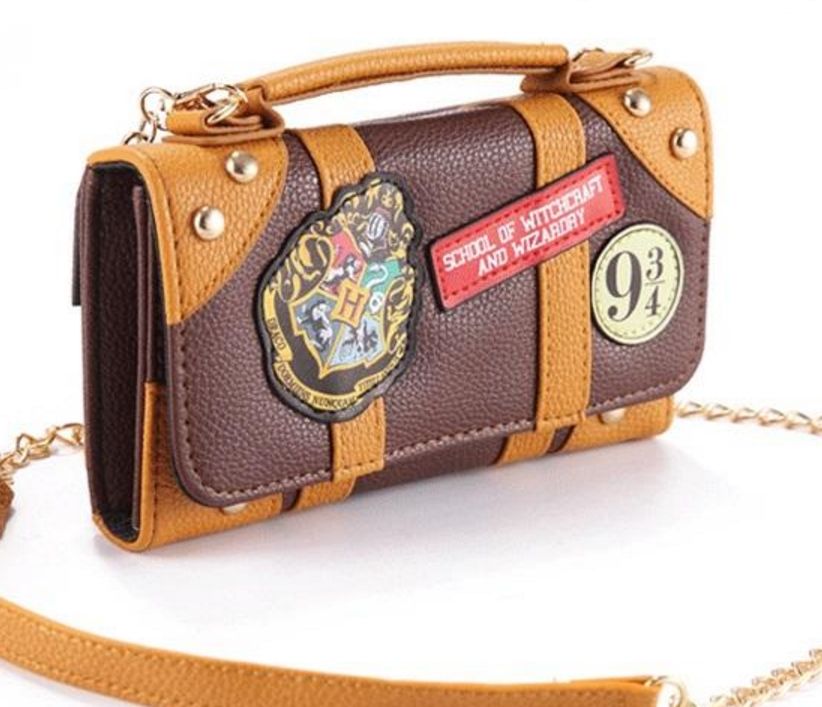 Bolso Cadena Bolso De Tarjetas Harry Potter Cartera Pu Bolso Cadena Bolso De Tarjetas Harry Potter Cartera Pu