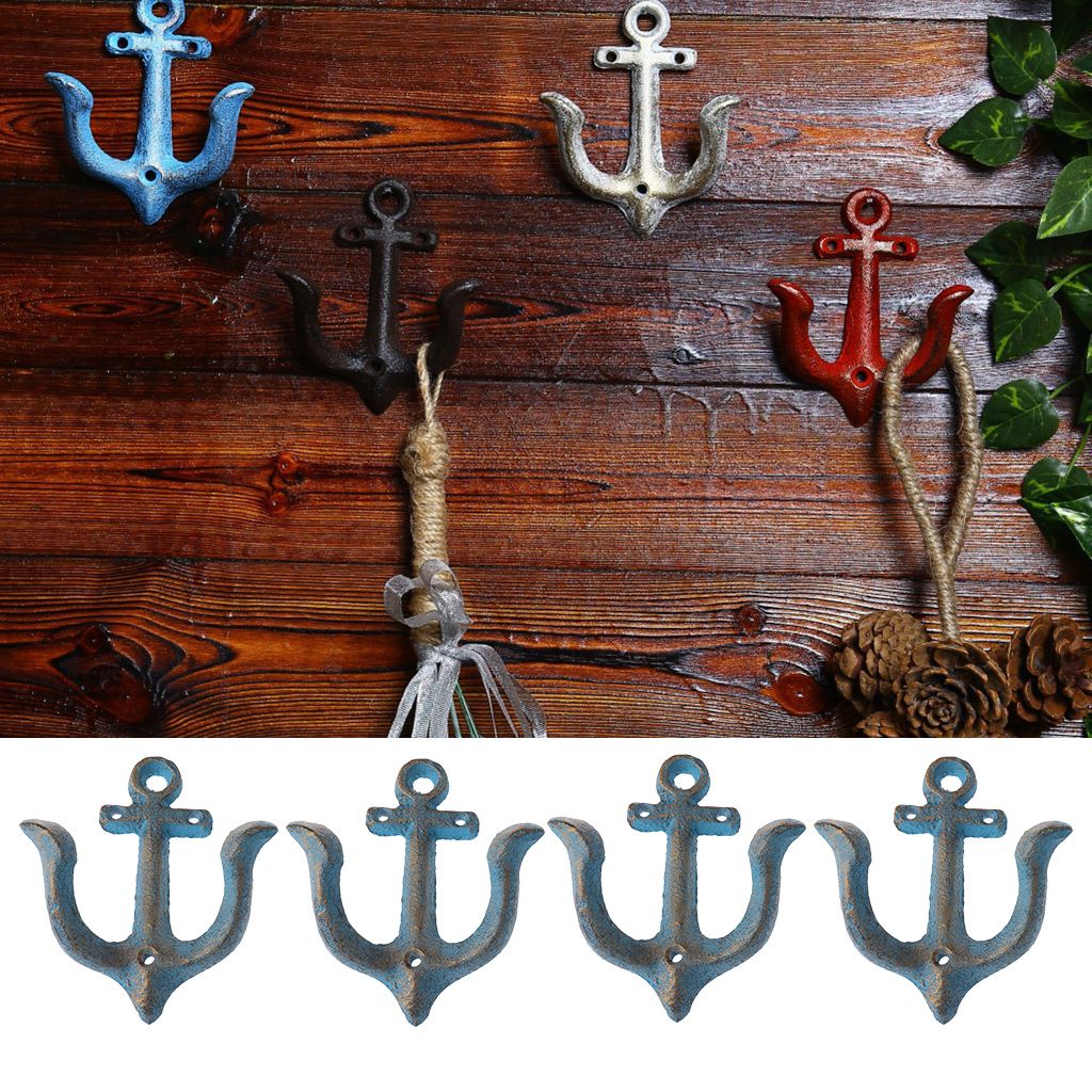 cast iron coat hook rack