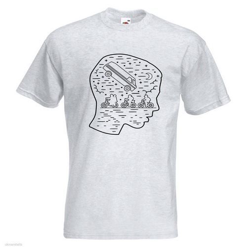 Holiday Festival Moon Design Large Print Men/'s T-Shirt