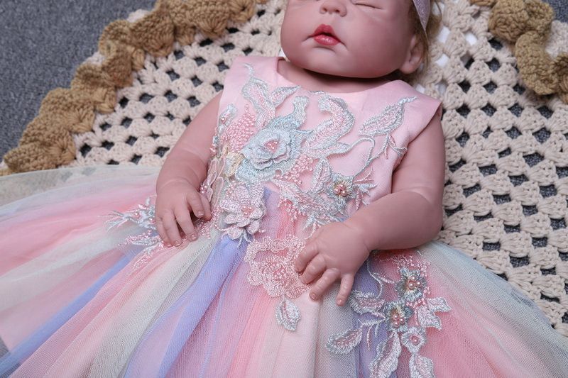rainbow baby girl dress