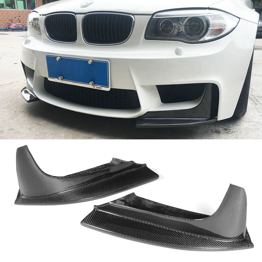 Buy Dropship Products Of For BMW 1 Series M Bumper 2011 2016 Carbon Fiber Auto Front Splitter Lip Flap Cupwings Side Aprons In Bulk From Bumpers | DHgate.Com