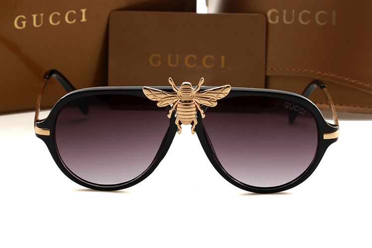 gucci men's bee sunglasses