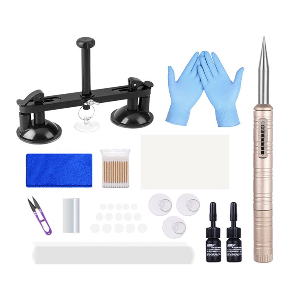 DIY Auto Glass Repair Kit Car Window Glass Scratch Crack Restore Repair
