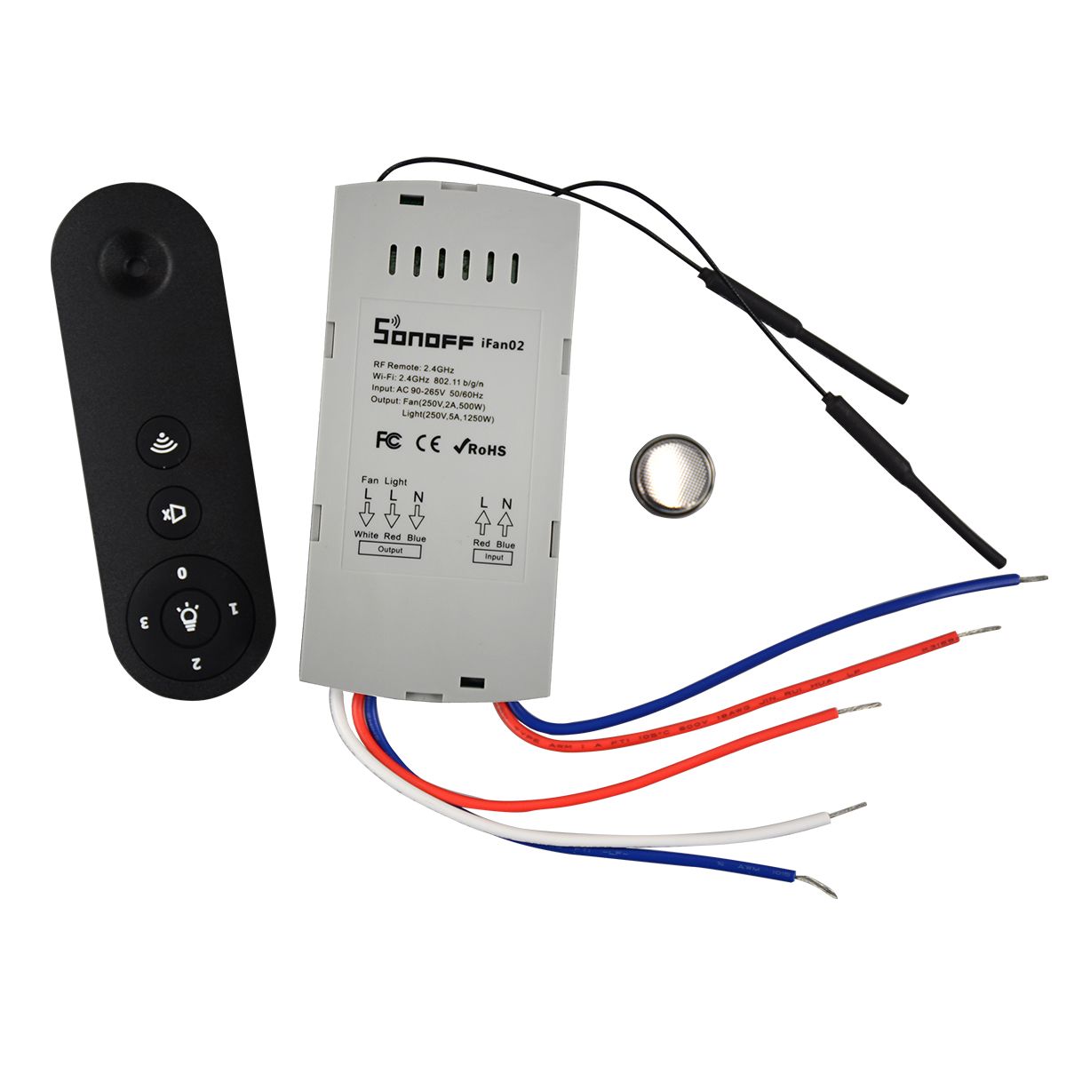 2019 Sonoff Ifan02 Ceiling Fan Controller Wifi Smart Ceiling Fan