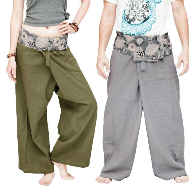 Banco de iglesia niebla tóxica carbón 2019 NUEVO estilo Nepal Pantalones de pescador inferiores Moda 2019 Hombres  Pantalones sueltos Vacaciones fresco holgados