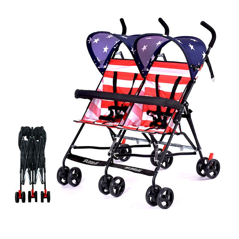 smallest folding twin stroller