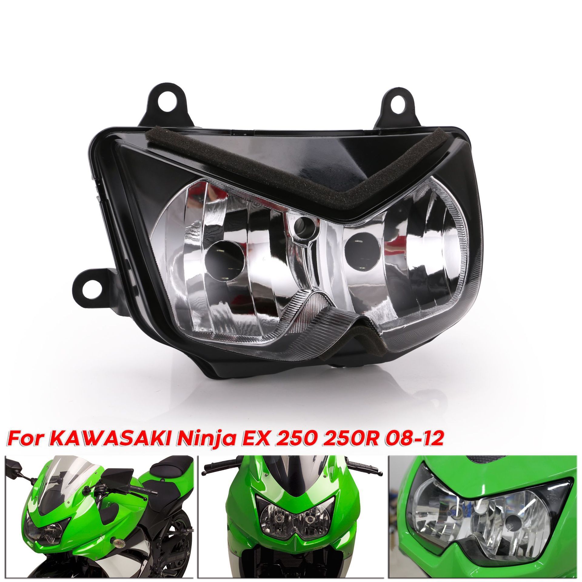 Motorcycle Tuning Headlight For Kawasaki Ninja 250R Ex250 Z1000 A Pieces Of Hair From $138.61 DHgate.Com