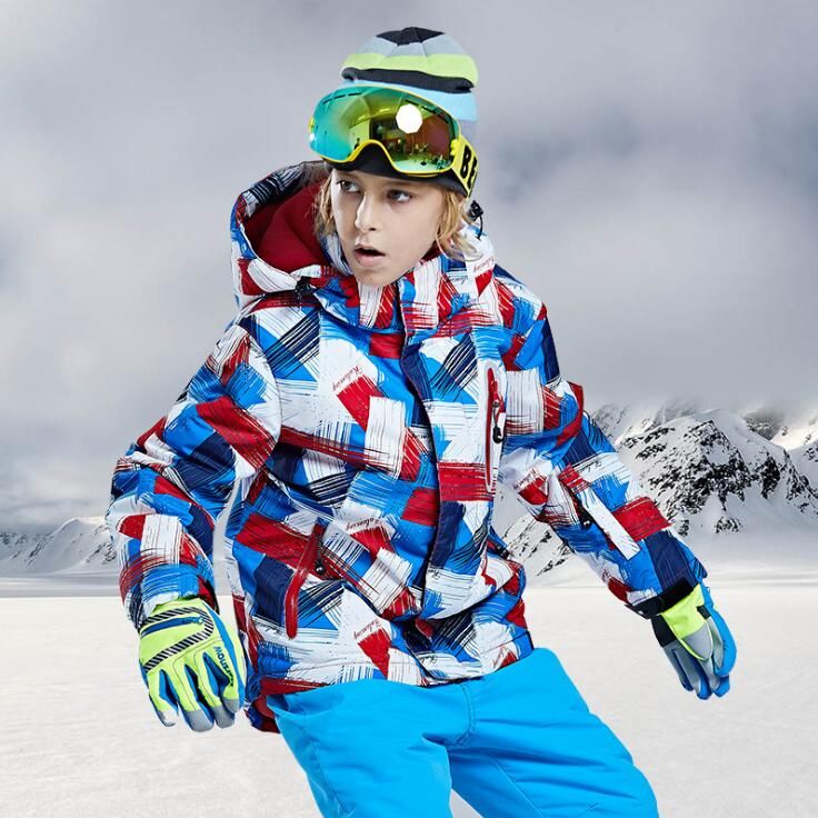 Hooded Ski Suits For Kids Outdoor Snow 