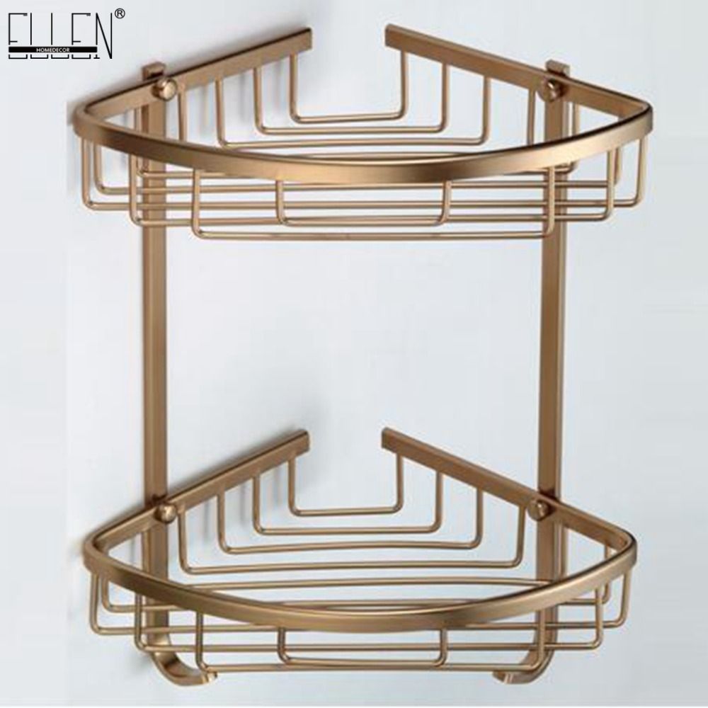 2019 Bath Corner Antique Bronze Shower Shampoo Shelves Storage Shelf Rack Bathroom Basket Holder Ef2301 Q190529 From Yi08 16 33 Dhgate Com