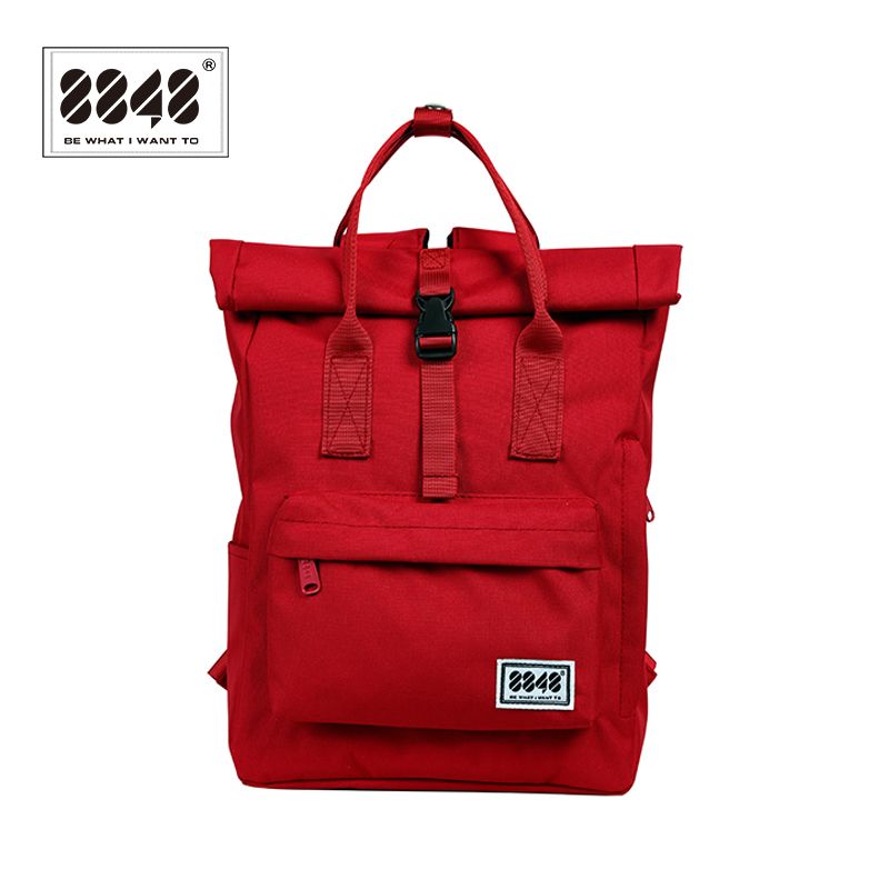 ladies red backpack