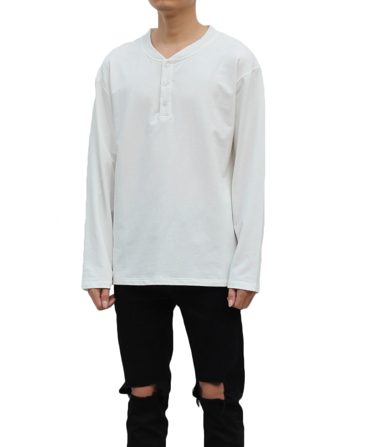 fear of god henley sweatshirt