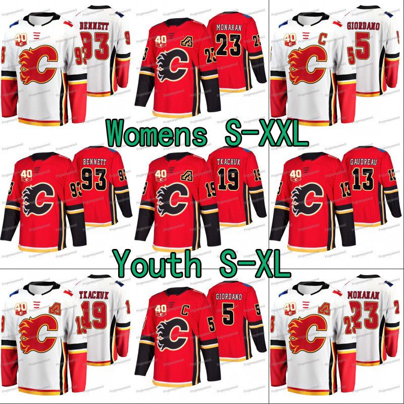 2020 Lady & Youth Calgary Flames 40th Anniversary Jersey Matthew