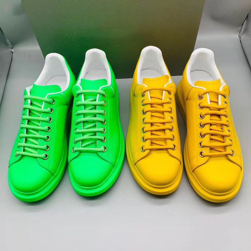 Acquistare Neon Verde Oversize Sneaker Designer Mens Scarpe Casual Scarpe  Fluorescente Della Piattaforma Yellow Sneaker Del Cuoio Di Lusso Le Donne A  Basso Top Lace Up Shoes Economico | Consegna Veloce E