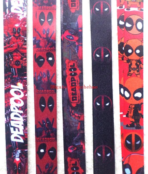 lot cartoon Deadpool mix Straps Lanyard ID Badge Holders Mobile Neck Key chain