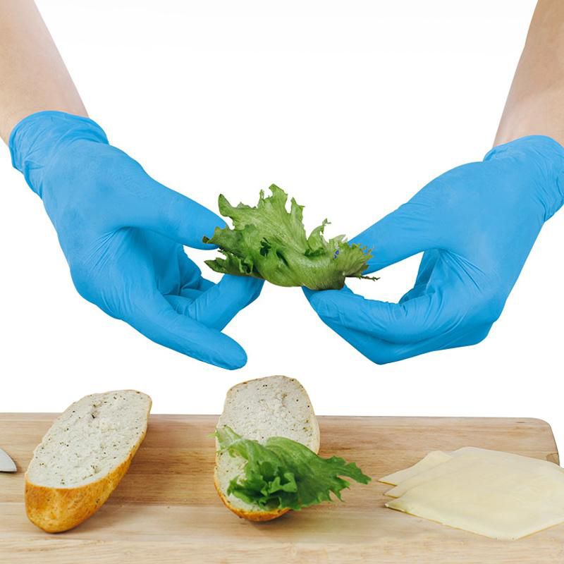 In Stock Pack Allergy Disposable Nitrile Latex Gloves Laboratory