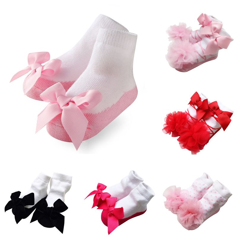 newborn frilly socks