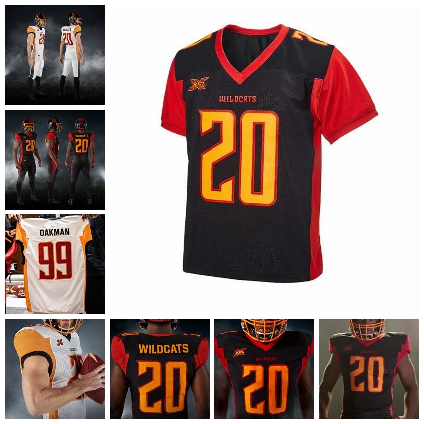 2021 2020 Wildcats XFL Football Jerseys Arrion Springs Jersey Shawn