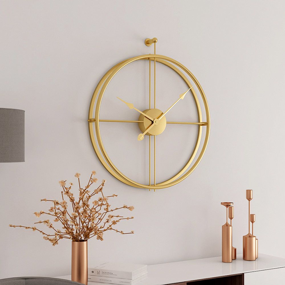 Large Brief European Style Silent Wall Clock Modern Design For