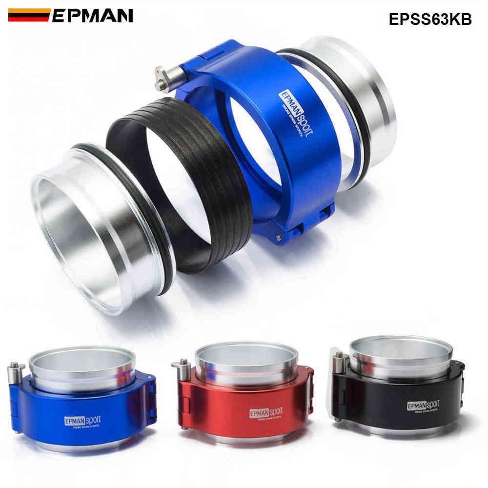 Black 2" OD Epman HD Intercooler Vband Clamp System Assembly Pipe