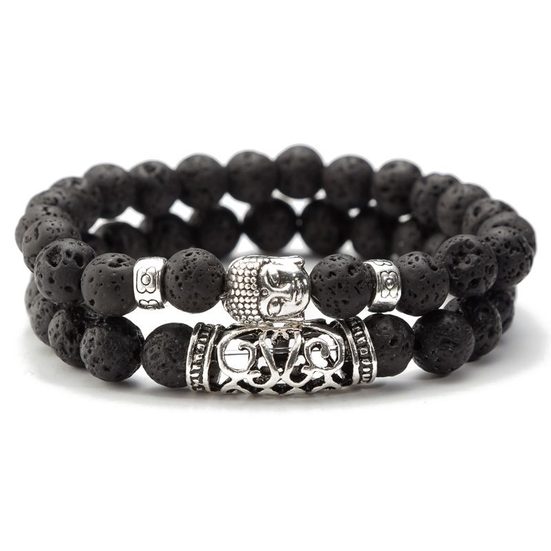 Pulsera Para Hombres Pulsera De Buda De Cuentas De Piedra De Pulsera Para Hombres Pulsera De Buda De Cuentas De Piedra De