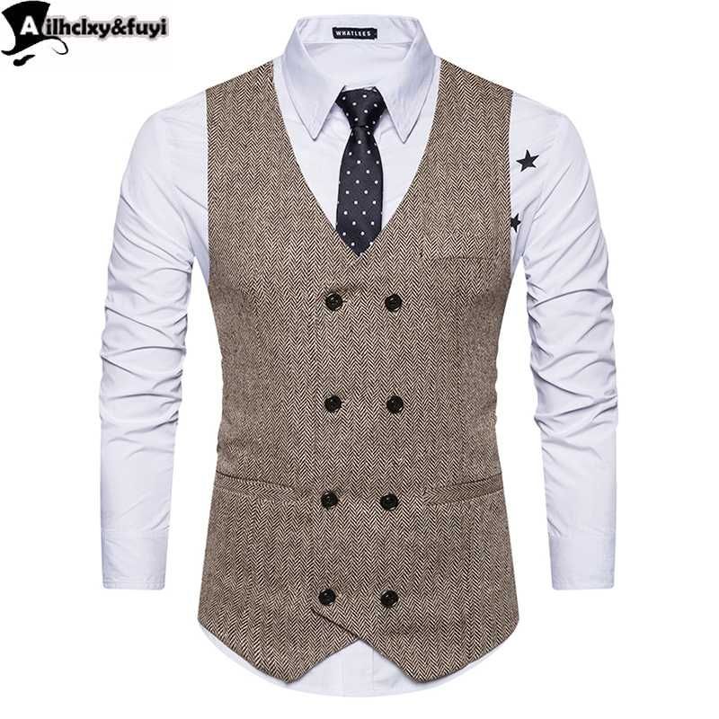 Compra Vintage Brown Tweed Chalecos De Lana Herringbone Estilo Británico  Hecho A Medida Traje Para Hombre Said Fit Blazer Trajes De Boda Para Hombres  Barato | Entrega Rápida Y Calidad | Es.Dhgate