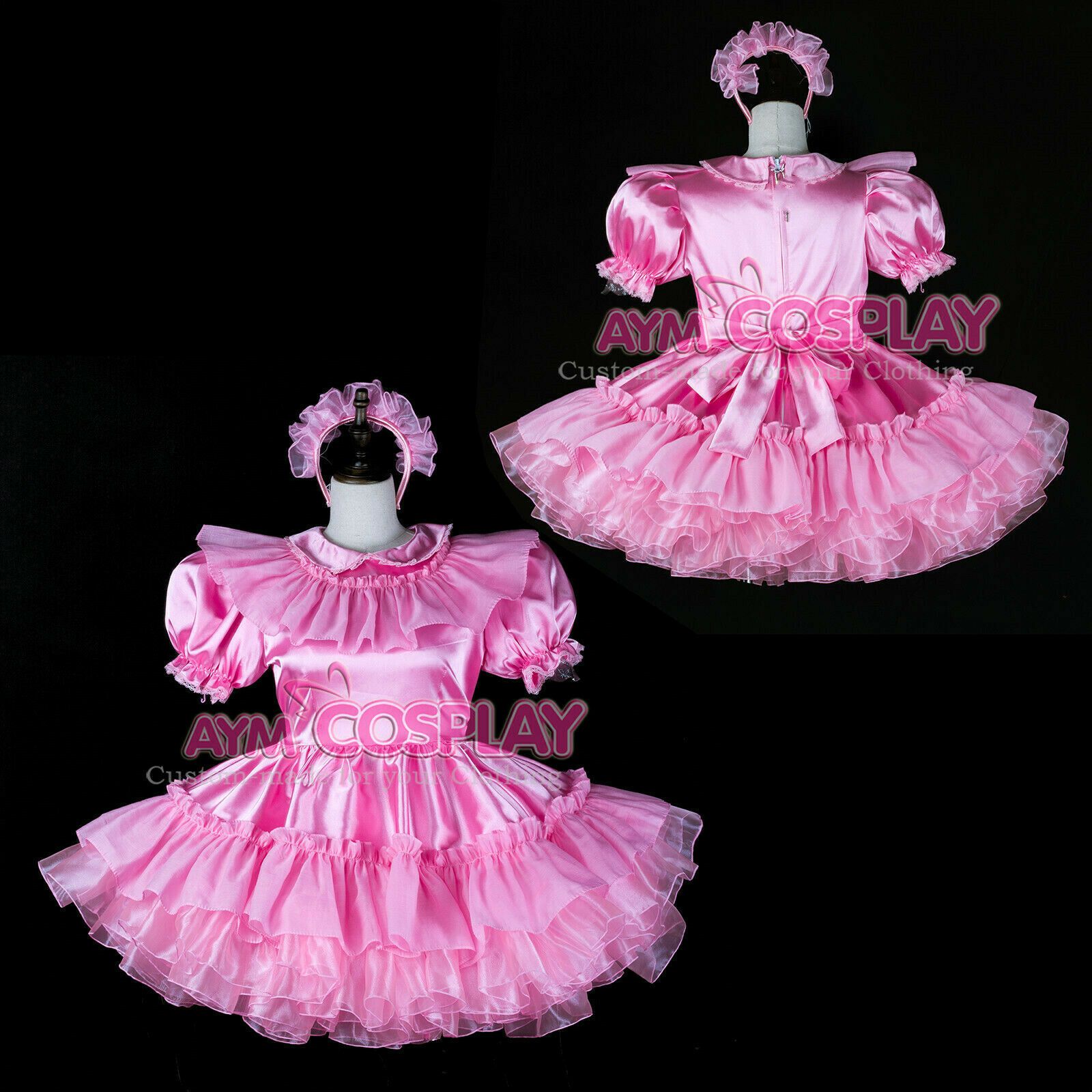 Pink Sissy Maid Uniform