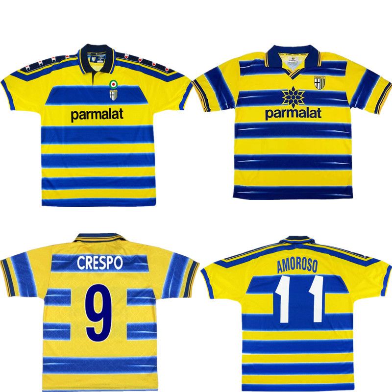 Acheter 1998 1999 2000 Parma CRESPO Retro Soccer Jersey 98 ...